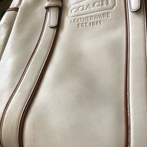 Coach white purse